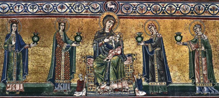 Caupo pidi käima ka Jõetaguses Maarja kirikus (Santa Maria in Trastevere) tulevase Vatikani taga. Paavst hakkas just parasjagu rajama sinna jumalariigi uut keskust. See on teadaolevalt esimene kirik, mis pühendatud jumalaemale, Caupo aga oli jumalaemale pühendatud Liivimaa esindaja.