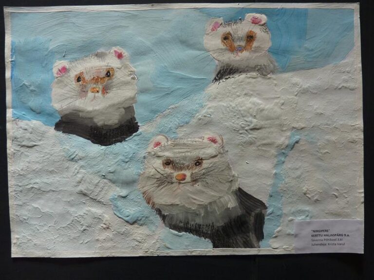 „Nirgipere”. Autor 9-aastane Kerttu Haljaspärg Saverna põhikoolist. 1.–3. klasside võidutöö.