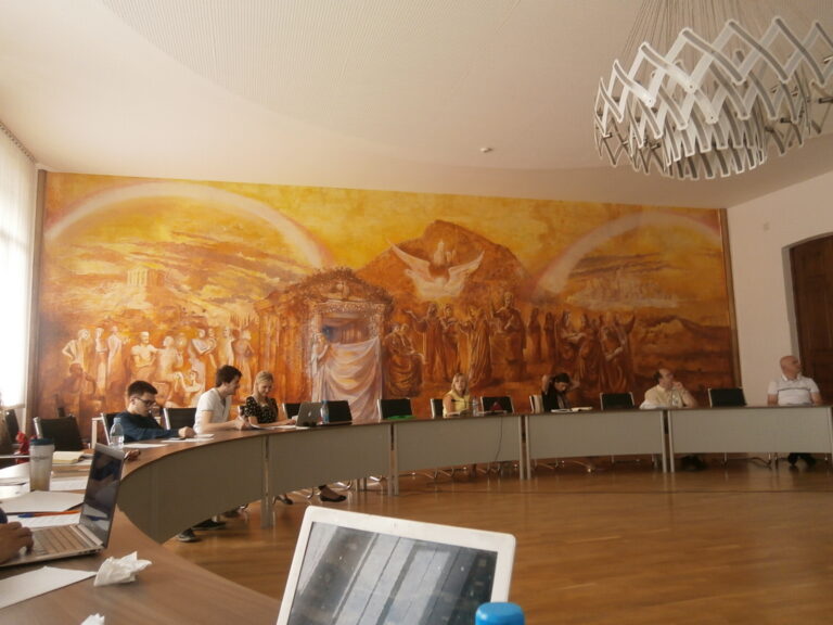 Uue hoone auditoorium.