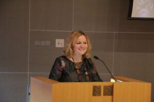 Krista Kiuru 10. oktoobril riigikogu konverentsikeskuses. Foto: Raivo Juurak 