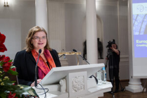 Euroopa talendikeskuse juht Csilla Fuszek.  