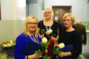 Tallinna tervishoiukõrgkooli rektor Ülle Ernits, Tartu tervishoiu kõrgkooli direktor Anneli Kannus koos õenduse õppekava juhi Kersti Viitkariga. Fotod: Raivo Juurak