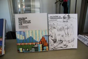 Näituse kunstialbum ning lastele mõeldud jutu- ja värviraamat.