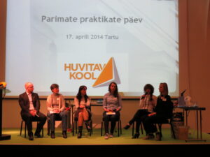 Õpetajate paneeldiskussioon, mille koosseis moodustus spontaanselt töötubades osalenutest.