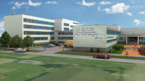 Pärnu riigigümnaasiumi õppehoone eskiis. Allikas: RKAS