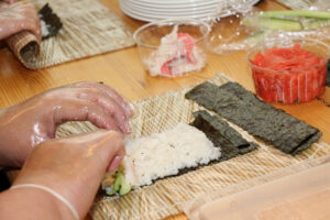 Sushi õpituba Saku gümnaasiumis.