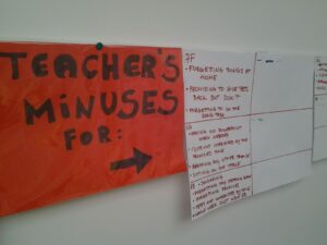 Kõigile vaatamiseks on väljas ka õpetaja enda unustamised ja tegematajätmised.