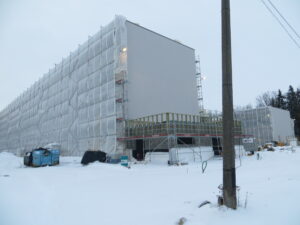 Tartu Tamme riigigümnaasiumi ehitus. Foto: Sirje Pärismaa