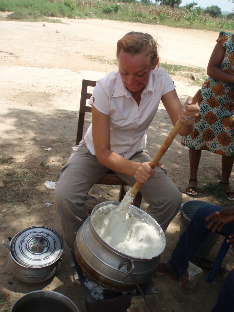 Liina Saaremäe üks ülesandeid oli sõpruskoolide toiduprojekti korraldamine.
