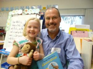 Kirjanduse tund isa ja lemmikraamatuga. 