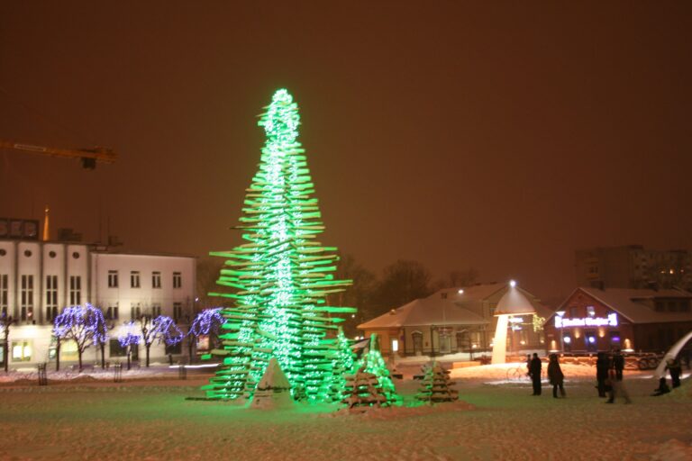 2014. aasta kuusk ehitati puidujääkidest. Fotod: Teet Suur 