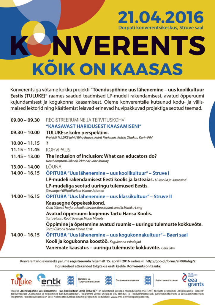 Konverents kutsub kõiki kaasa