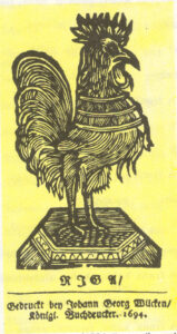 Forseliuse aabits, Riia kuninglik trükikoda, 1694.