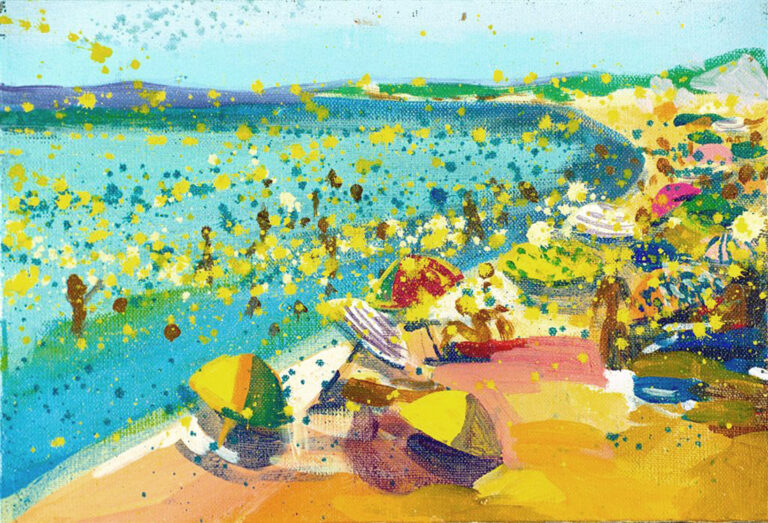 Oksjonitöö "Rand Sainte Marie's" autor on Tartu kunstikooli 1995. aastal lõpetanud Fideelia-Signe Roots.