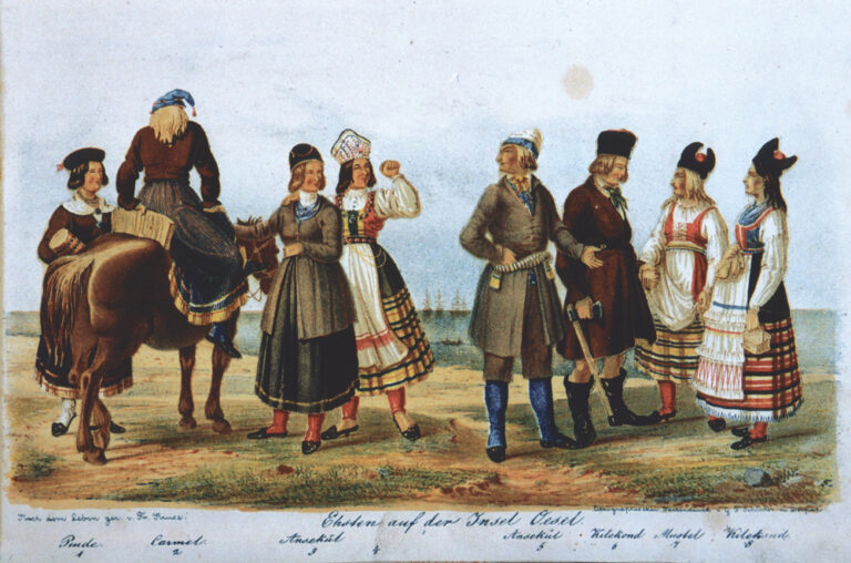 Saare naised, võimukad naised. F. Kruse. Necrolivonica, 1842.