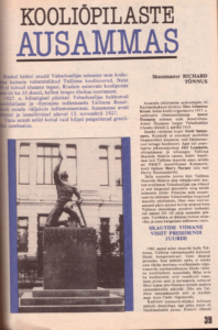 1992. aastal ilmus kooliõpilaste ausammast meenutav artikkel. Reaali Poiss taastati aasta hiljem.