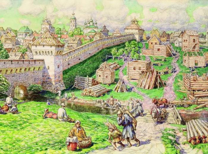 Moskva Kreml (17. sajand) Apollinari Vasnetsovi järgi.