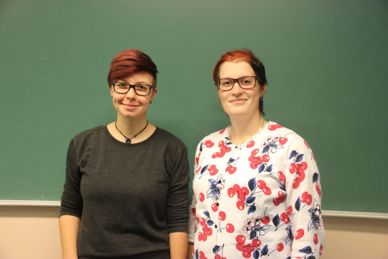 Sarah koos õpetaja Virgi Roopiga. Foto: erakogu