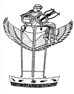 Apollon lendab tiivulisel kolmjalal. Kreeka vaasimaal, 500–475 eKr. 