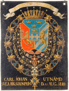 Sveade, norralaste, gootide ja vandaalide kuninga Karl XIV Johani vapp.