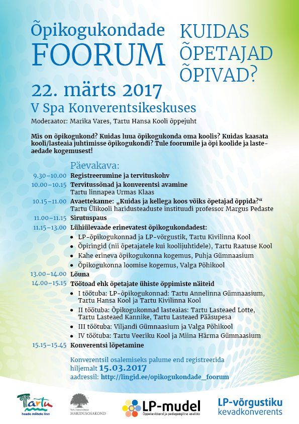 Õpikogukondade foorum ootab osalisi