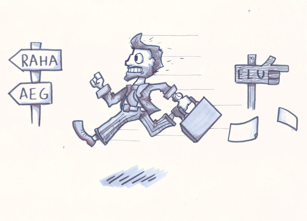 Kiire elu noorte karikaturistide pilgu läbi