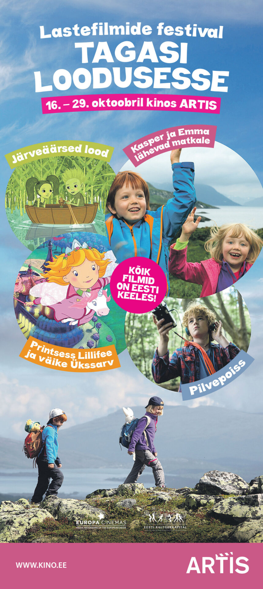 Lasteprogramm „Tagasi loodusesse” Artise kinos