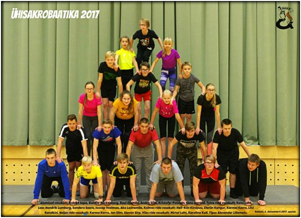 Ühisakrobaatika Rakke koolis