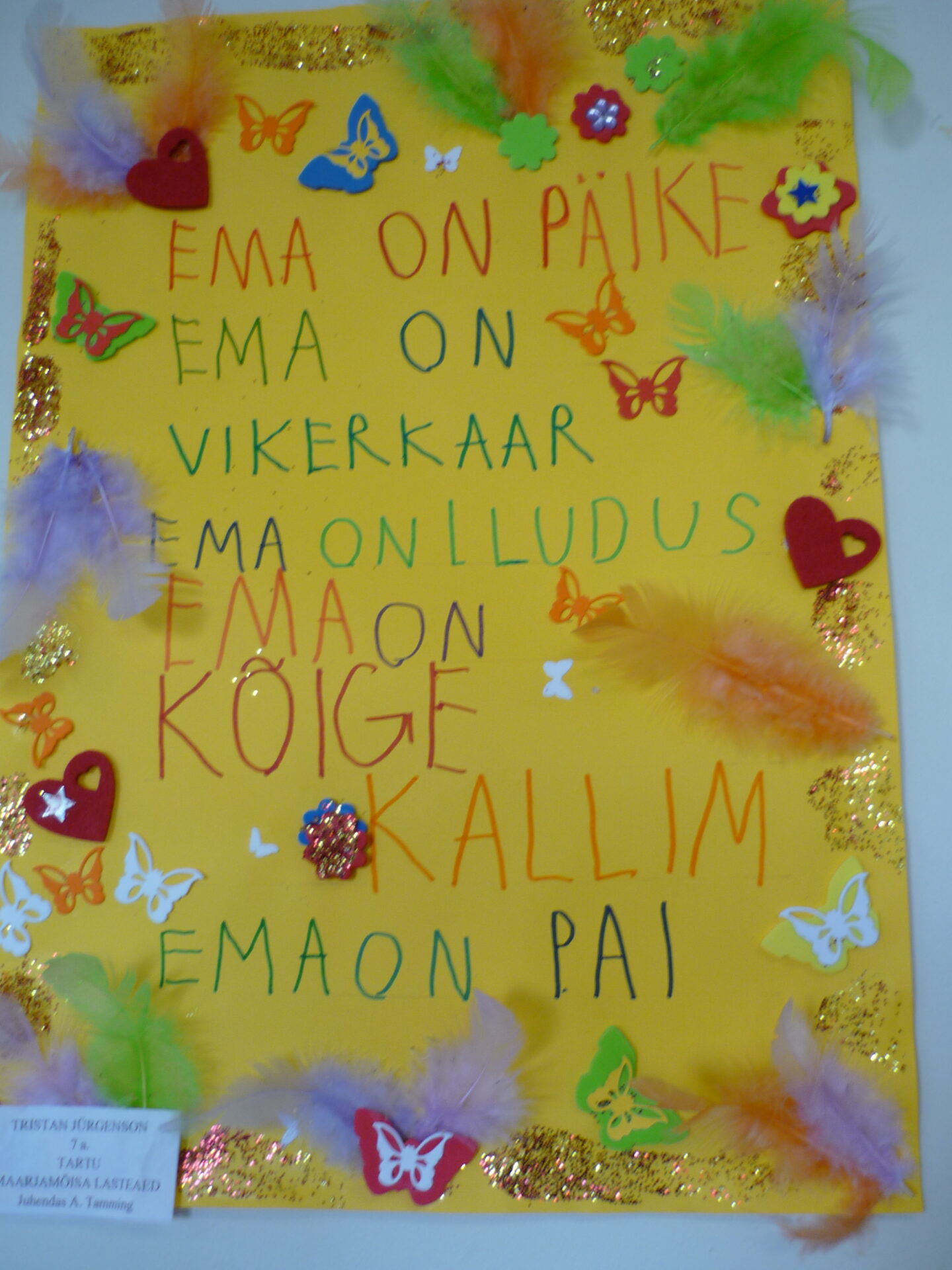 Kõige tähtsam sõna „ema“