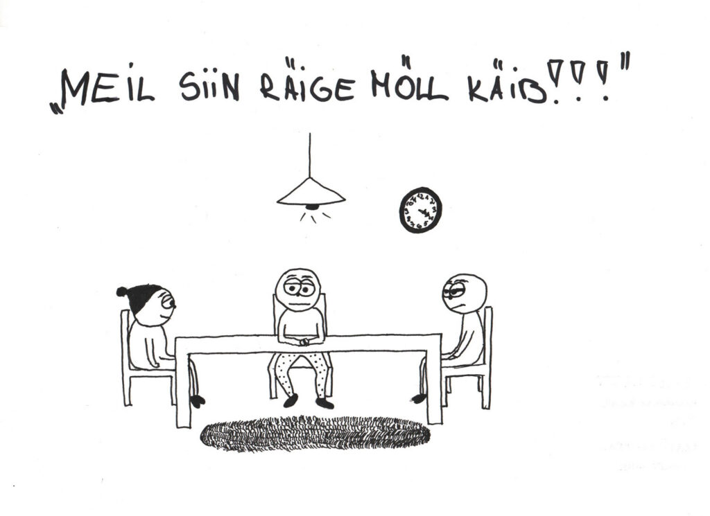 Noorkarikaturistid olid peo lainel