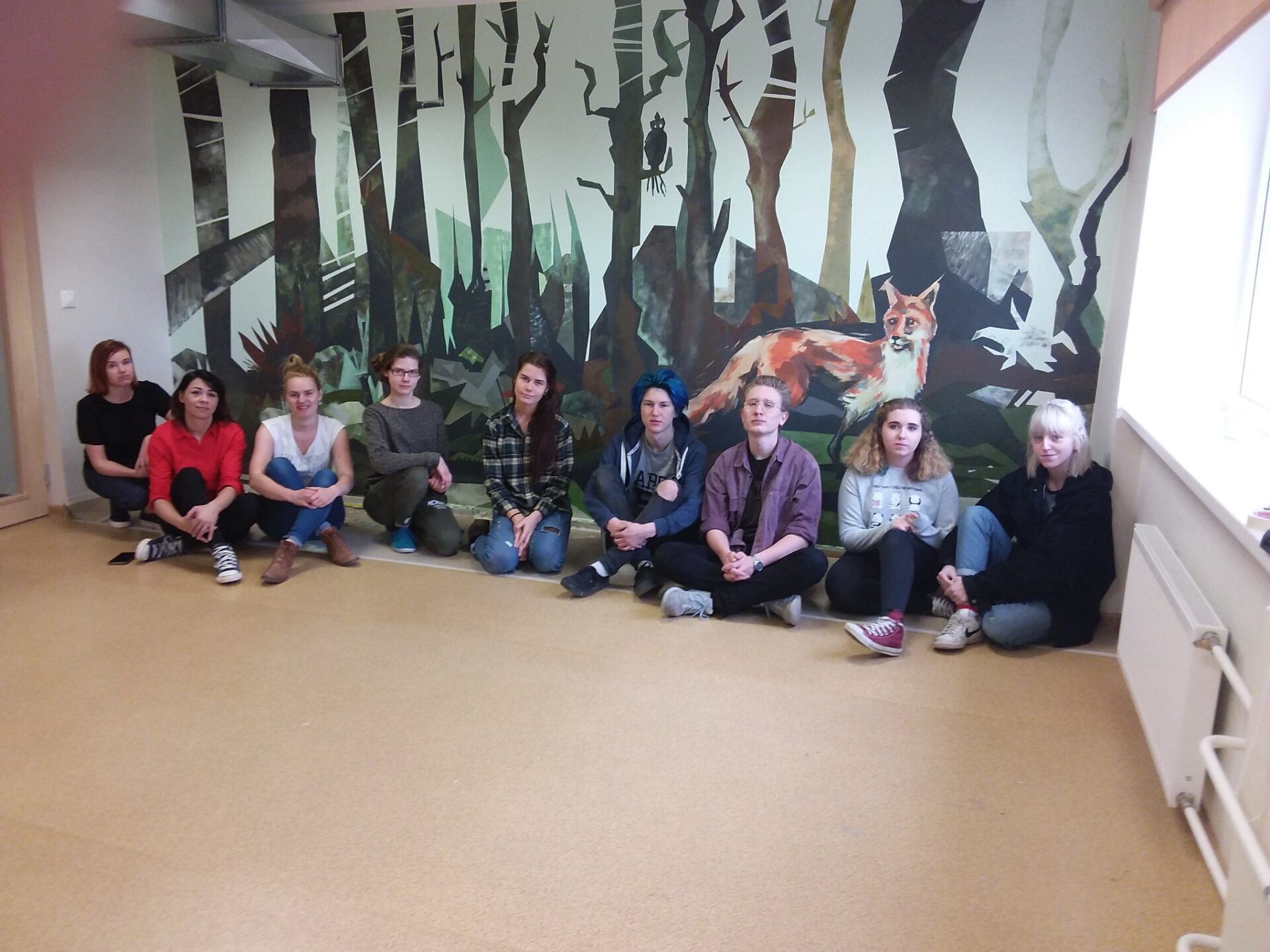 Tartu kunstikooli õpilased kaunistasid kutsehariduskeskust