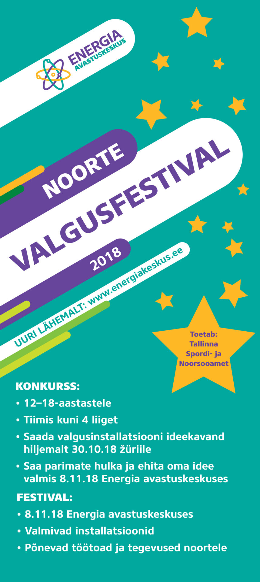 Noorte valgusfestival kutsub noori valgusinstallatsioone looma