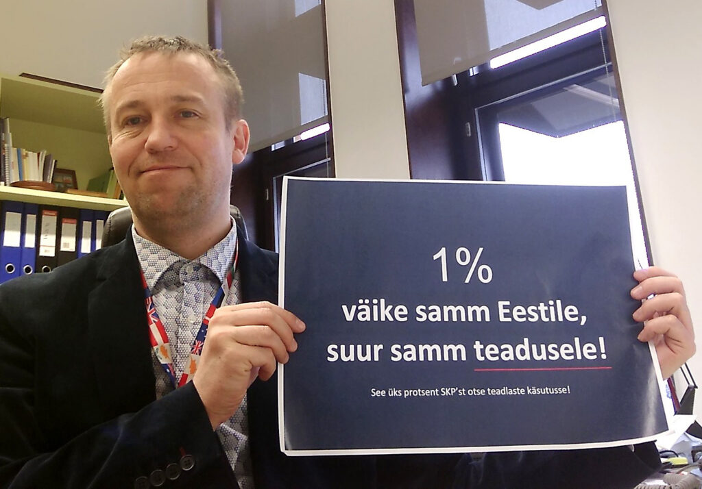Üks protsent – väike samm Eestile, suur samm teadusele