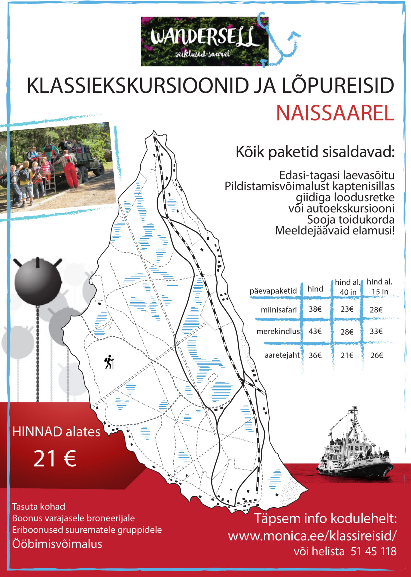 Unustamatud mälestused Naissaarelt kogu klassile