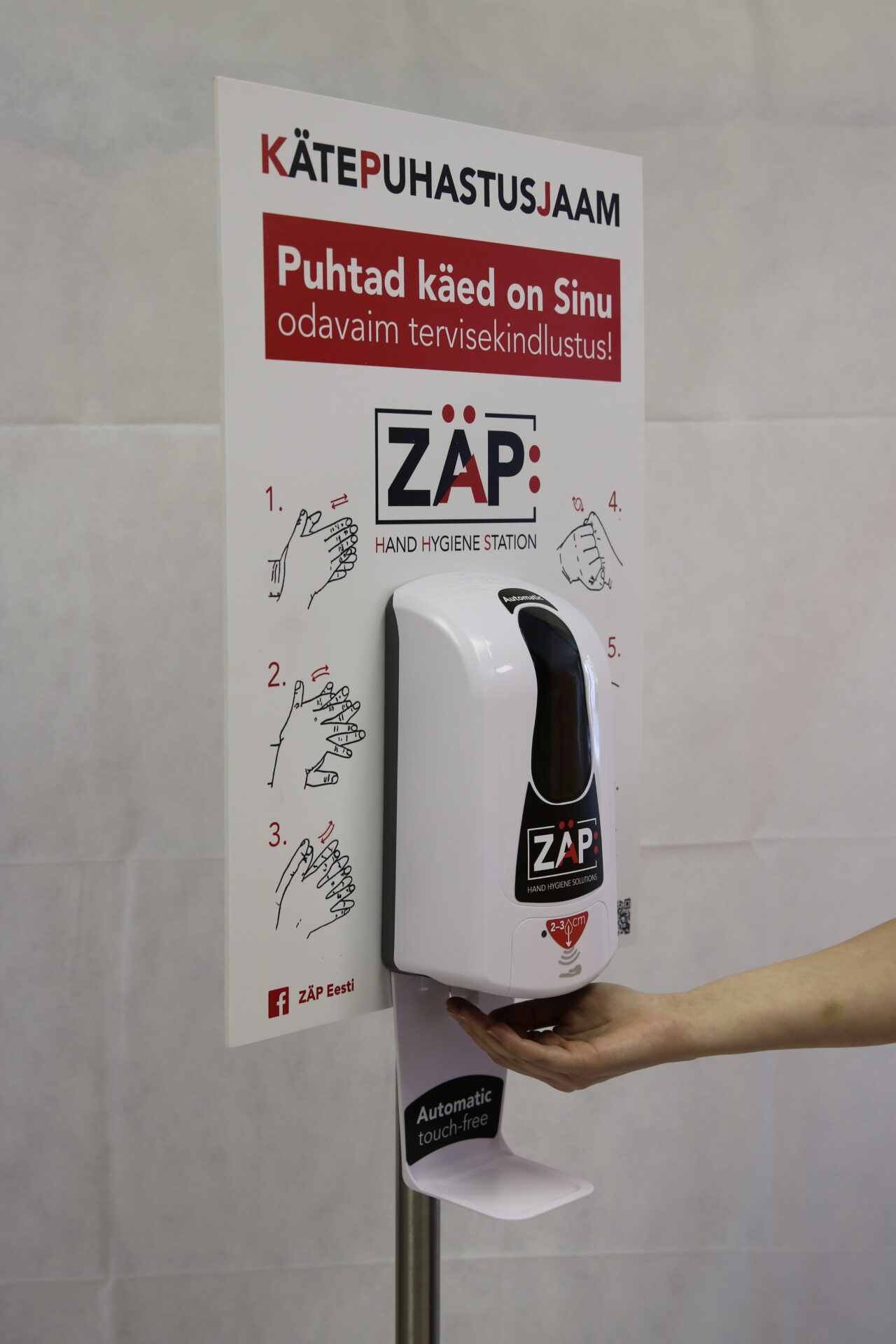 Kõigisse koolidesse tasuta kätepuhastusjaamad!