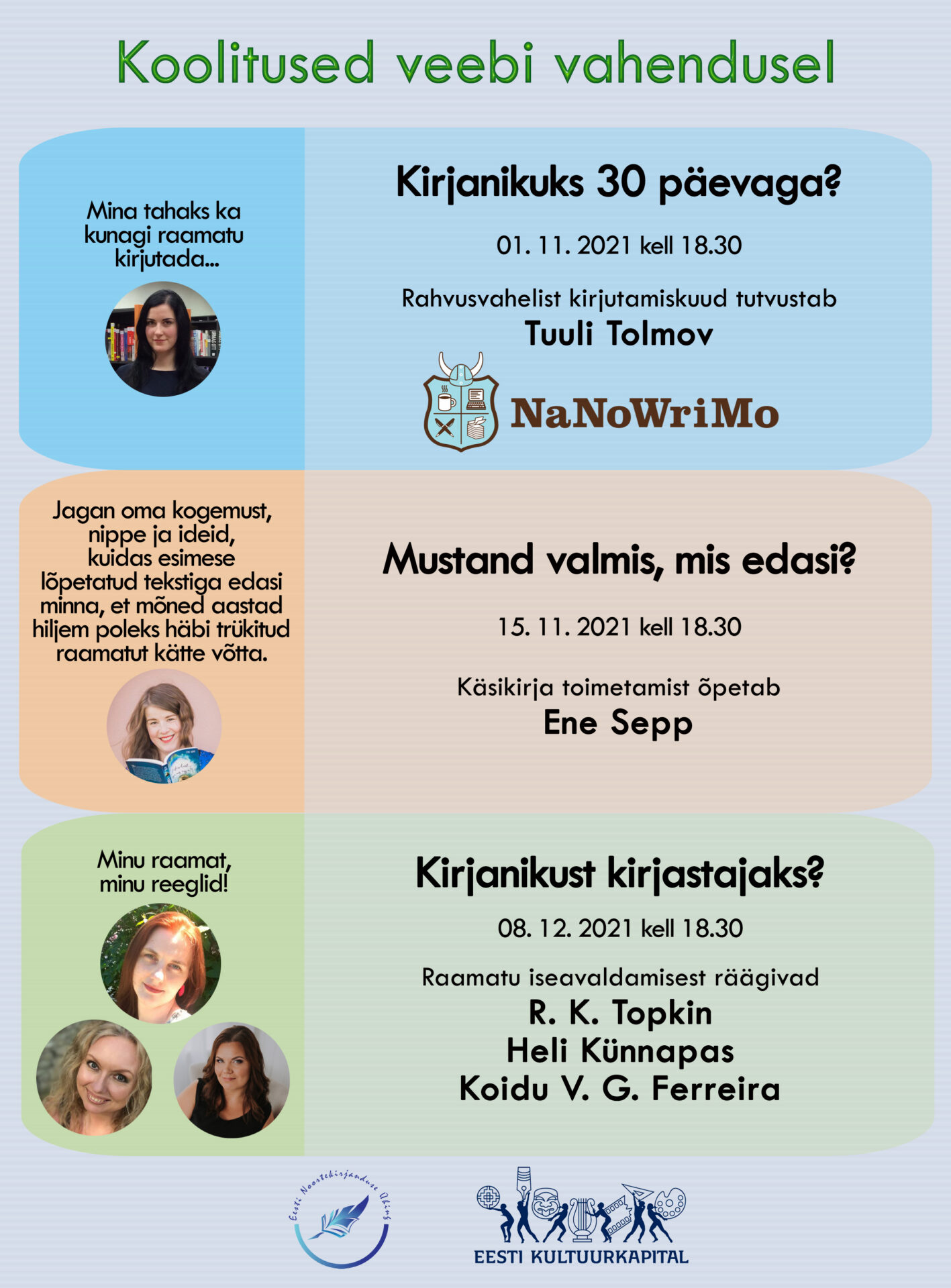 Novembris algab taas NaNoWriMo ehk rahvusvaheline kirjutamiskuu