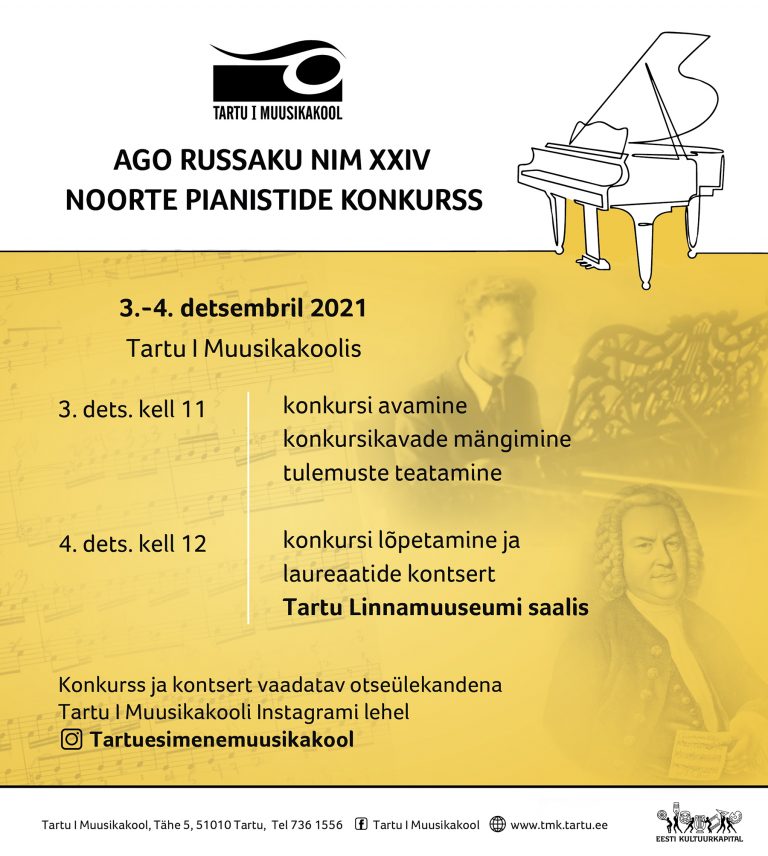 Toimub noorte pianistide konkurss