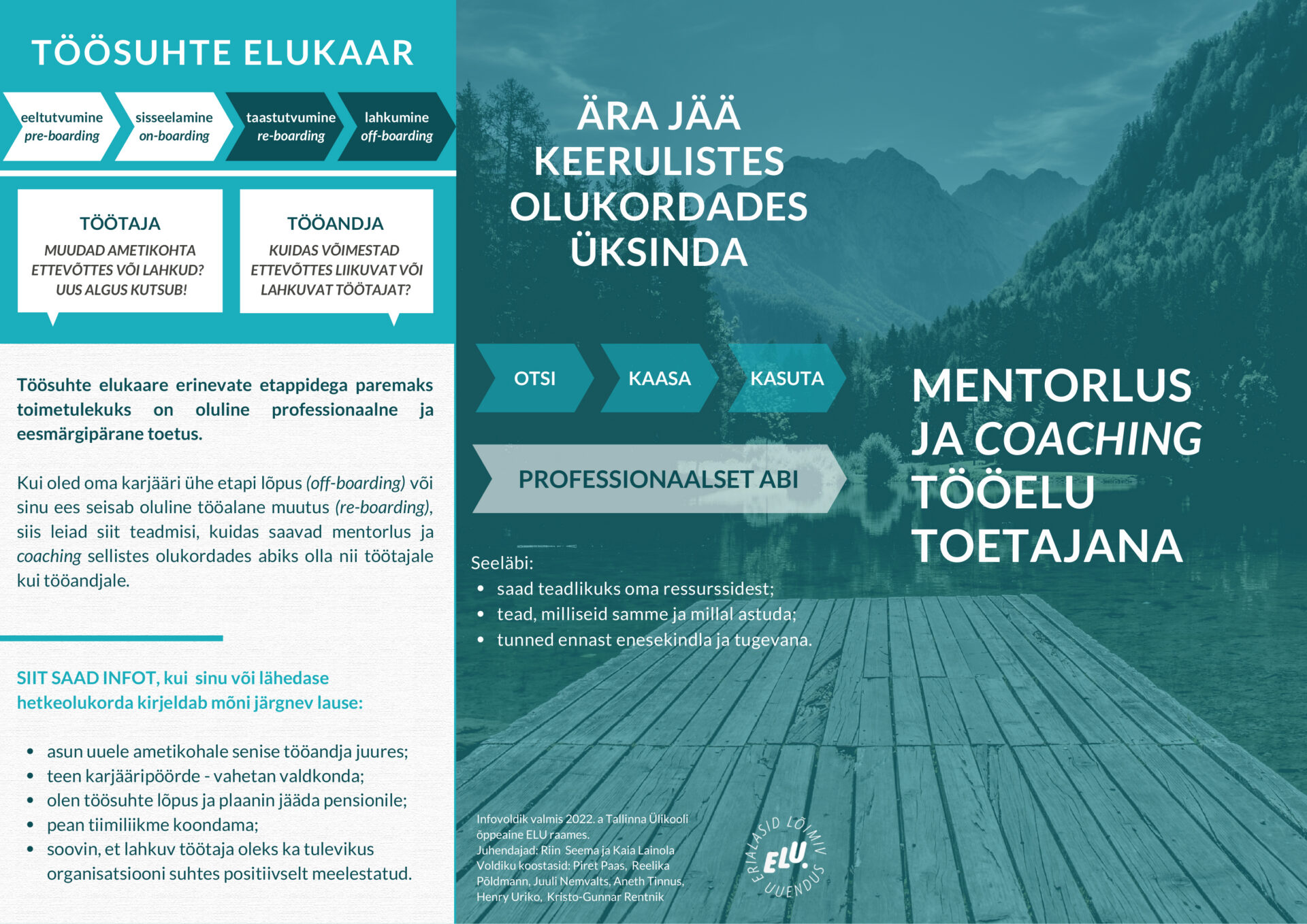 Mentorlus ja kootsing: infovoldikud