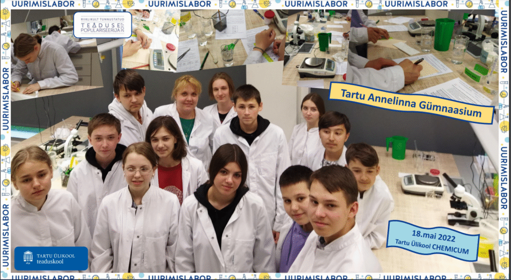 Tartu Ülikooli teaduskool innustab Tartus õppivaid Ukraina kooliõpilasi