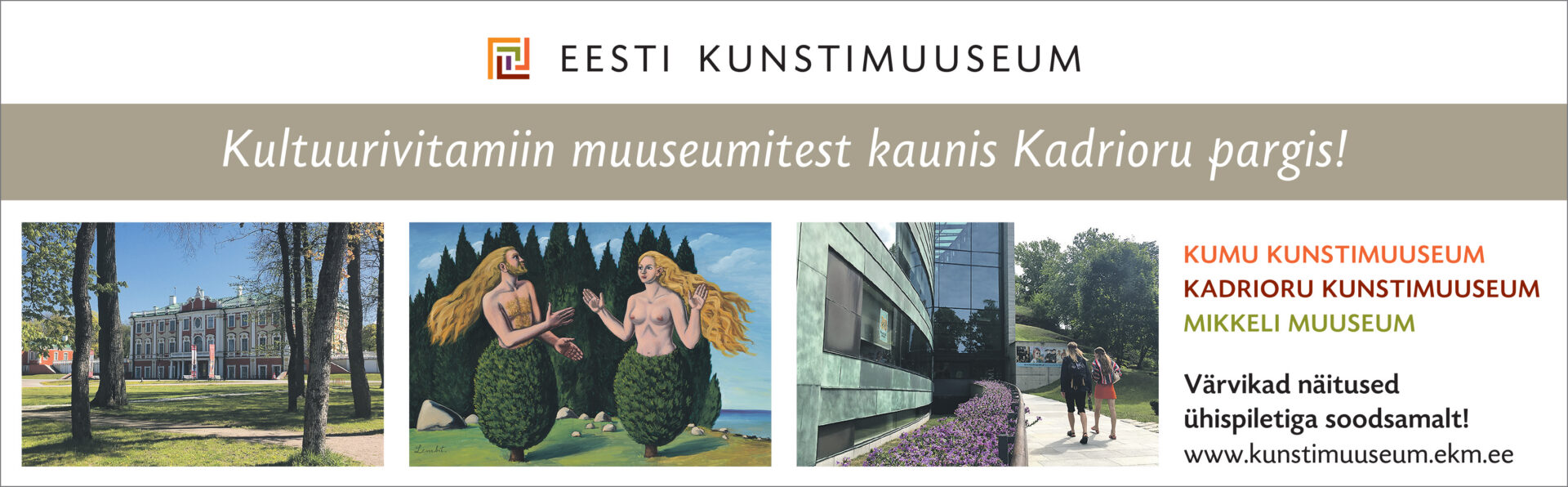 Värvikas Läänemere mütoloogia ja Eesti kunstilugu – kevadsuvised elamused Kadriorus