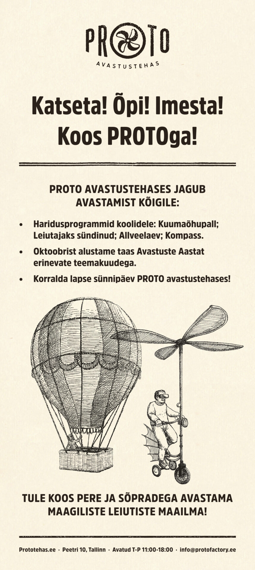 Katseta! Õpi! Imesta! Koos PROTOGA!