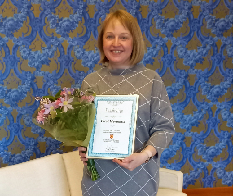 Aasta soome keele õpetaja Piret Meresma: „Teen seda, mis mulle päriselt meeldib“