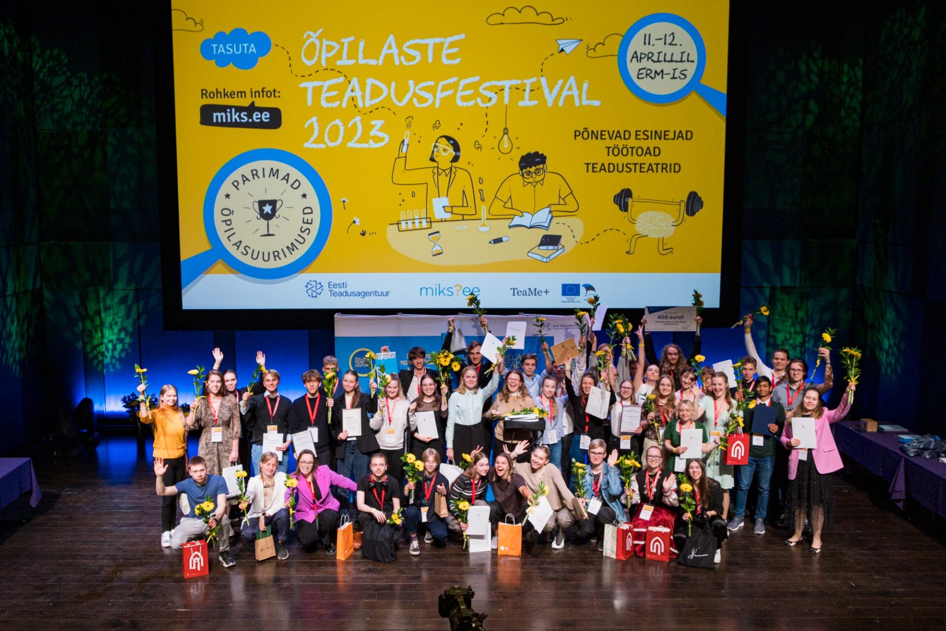 Õpilasteaduse paremik kohtus ERM-is