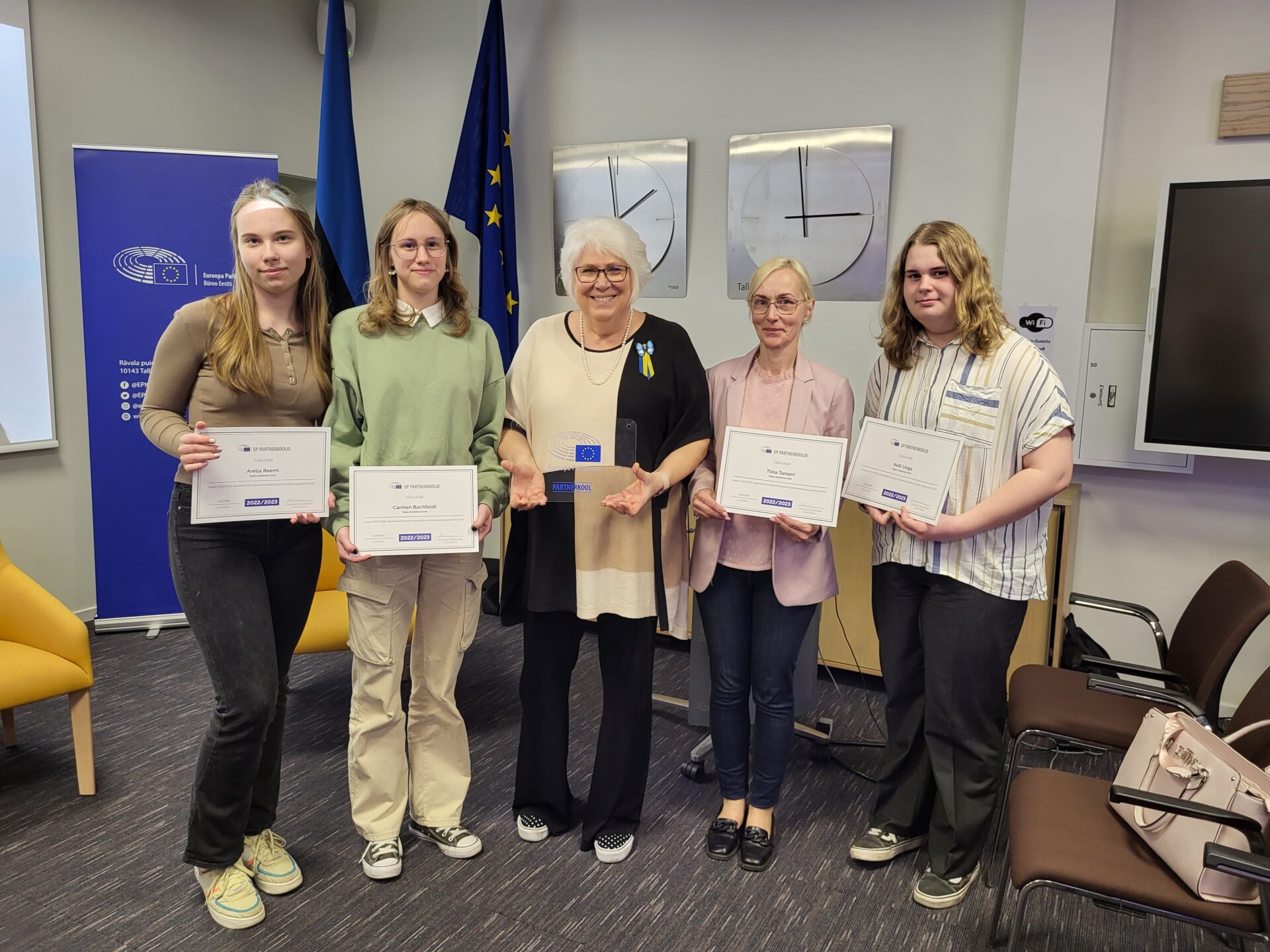 Euroopa Parlamendi partnerkooli staatus on koolile ennekõike tunnustus