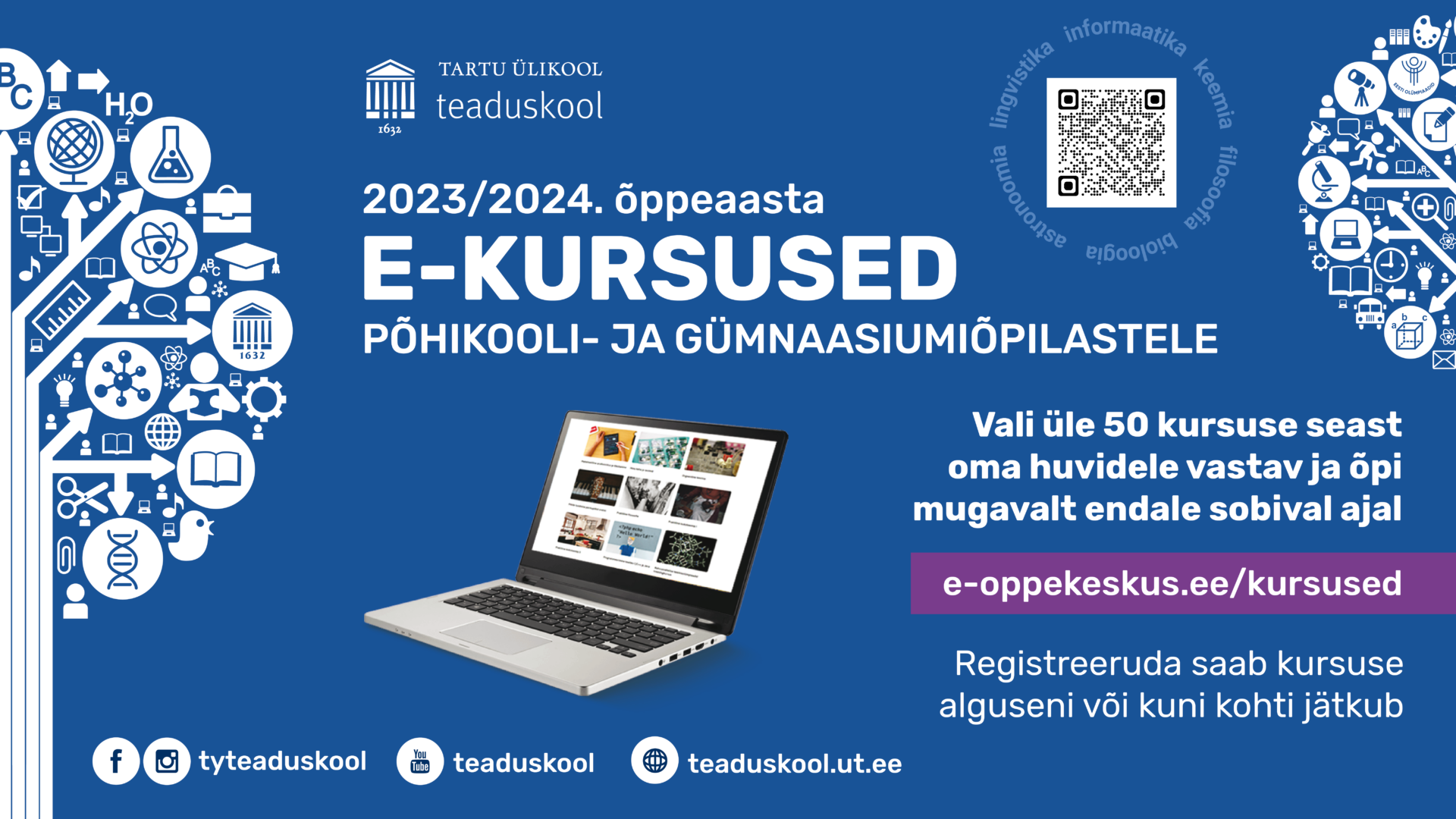 Teaduskooli e-kursused alustavad taas