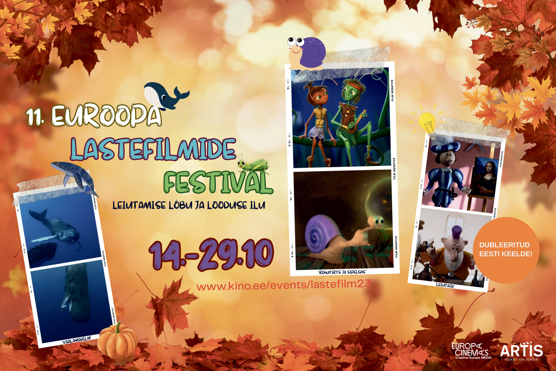 Artise kinos alustab juba üheteistkümnes Euroopa lastefilmide festival