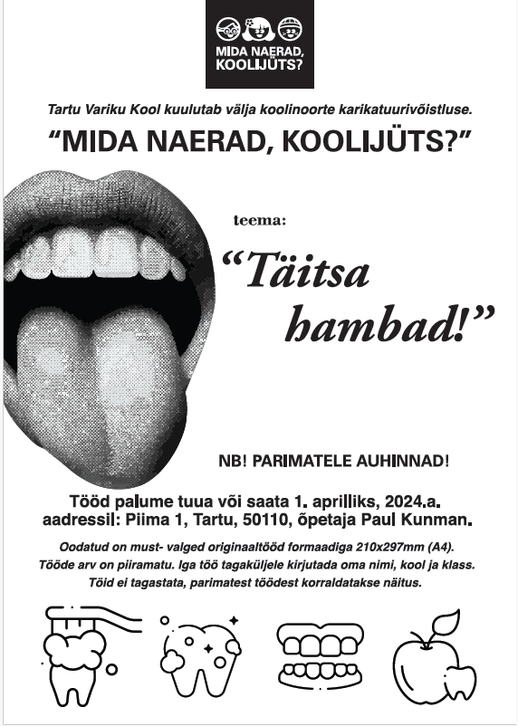 Koolijütsid, karikatuure joonistama!