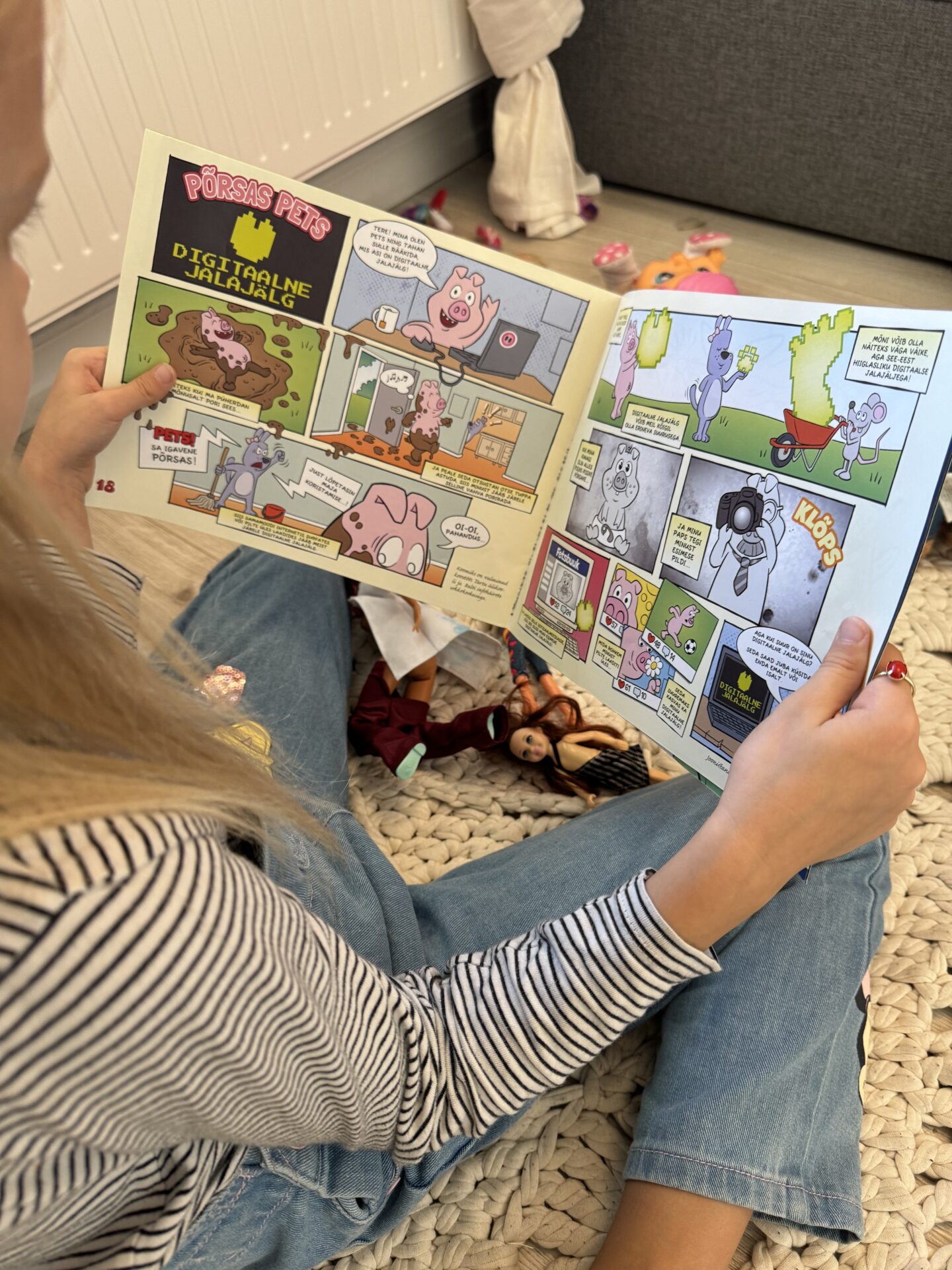 Õppimine koomiksite abil – Põrsas Pets toob digiteemad klassiruumi