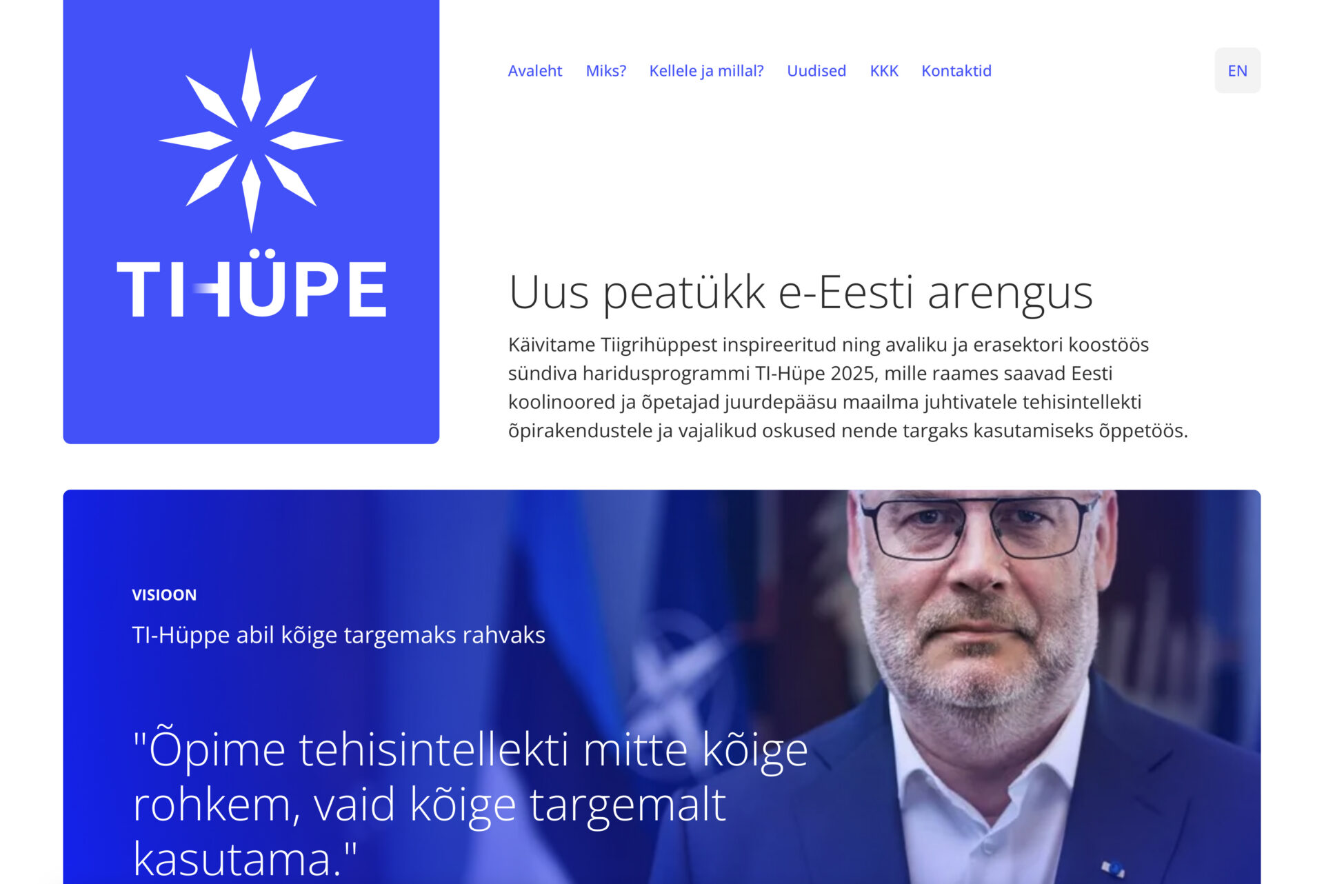 Haridusuuendusprogramm TI-hüpe. KKK