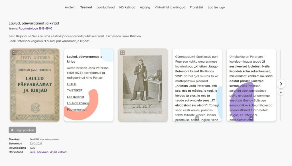 &bdquo;Eesti raamat 500. Loo lugu!&ldquo;&nbsp;&ndash; uus digikeskkond ja haridusprogramm
